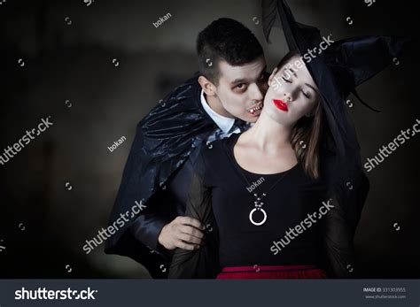 Sharing a kiss with the witch